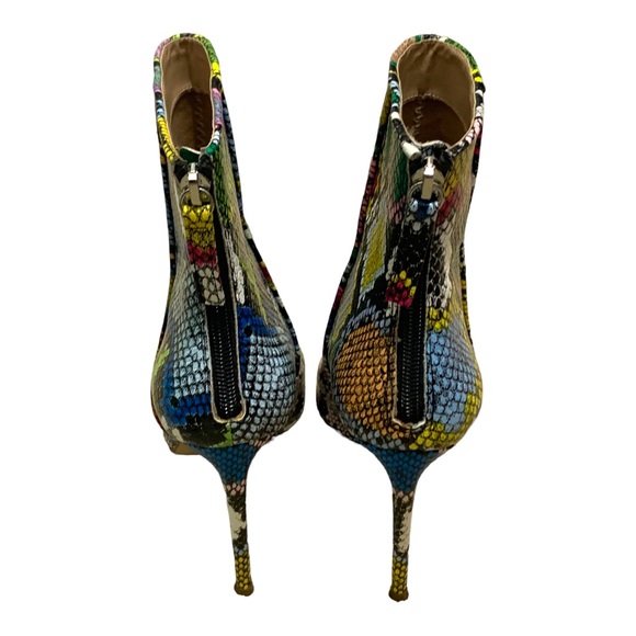 Steve Madden Womens Valiant multi snake  Pointed Toe Ankle Boots Shoes 7.5 - Picture 9 of 13